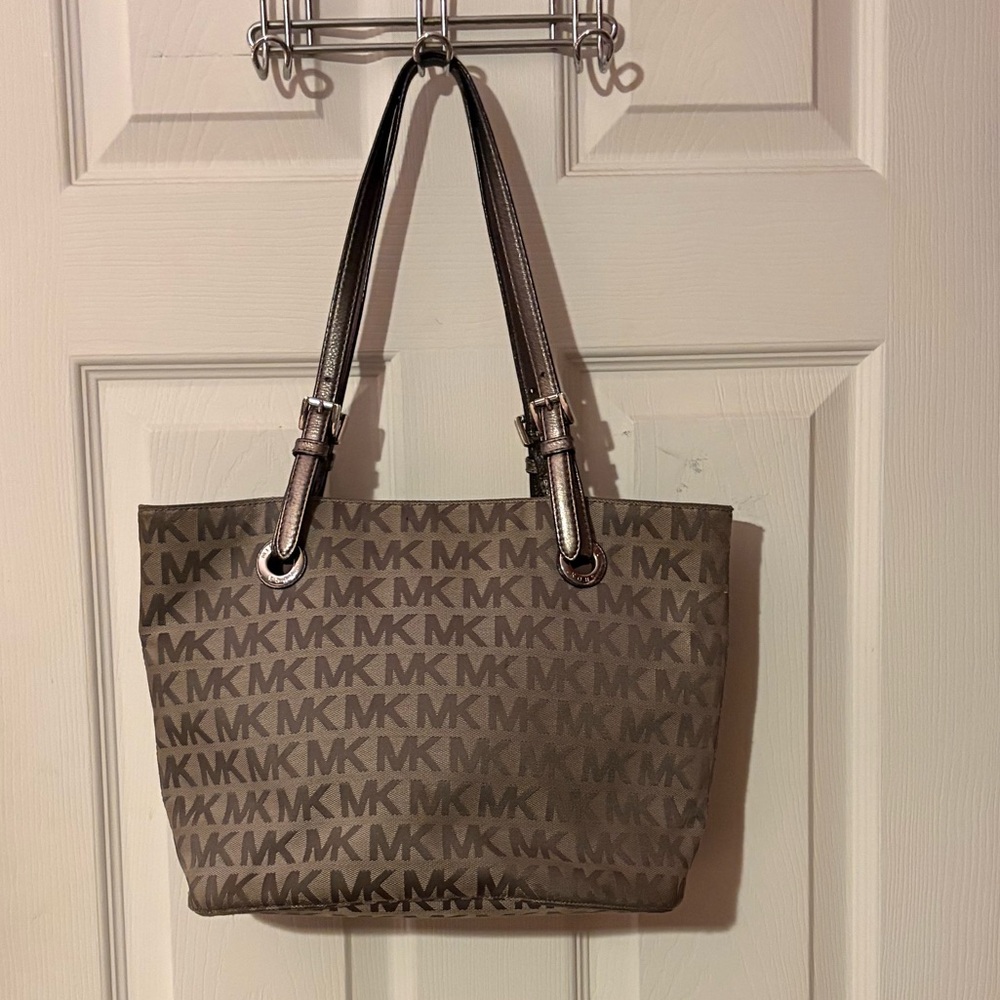 Michael Kors Small Gray Monogram Tote